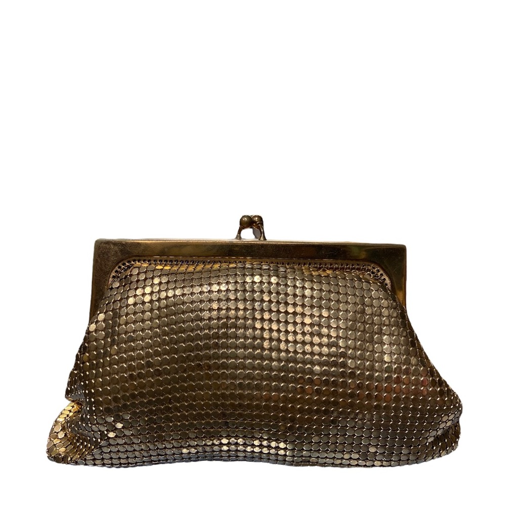 Whiting And Davis Gold Mesh Small Purse - image 1